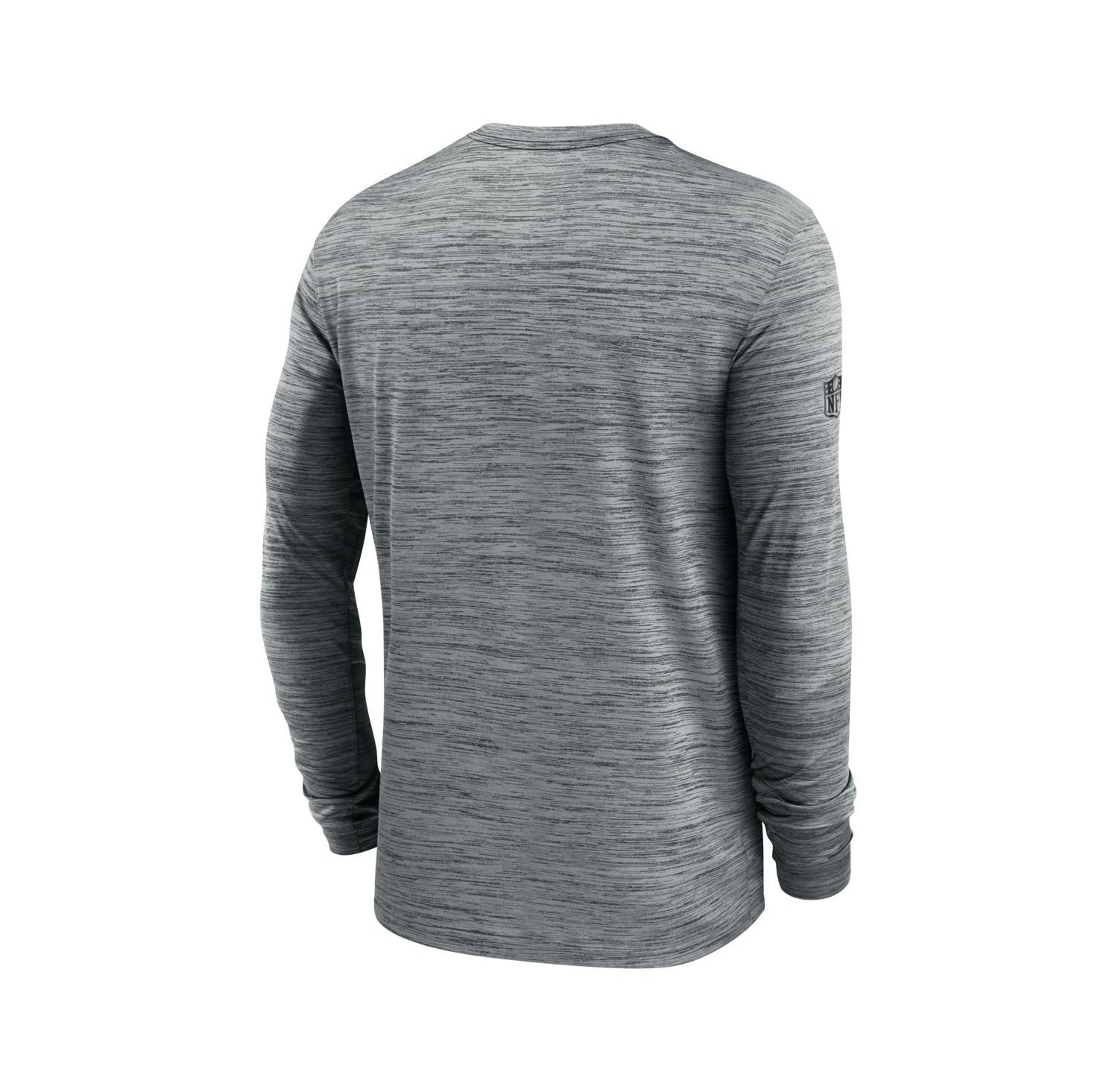 Men's Gray Chicago Bears Sideline Offensive Transition Velocity Dri-FIT Long Sleeve T-Shirt