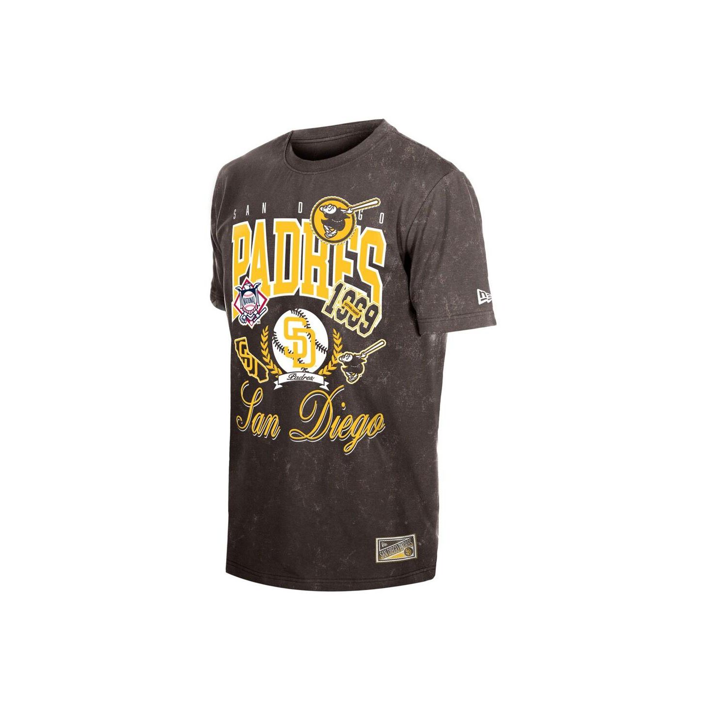 Men's Brown San Diego Padres Mineral Wash T-Shirt