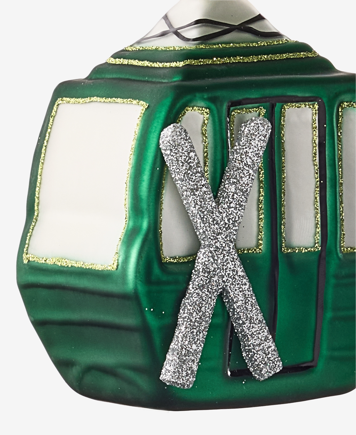 Holiday Lane Cozy Cabin Ski Lift Ornament, Macy's Exclusive