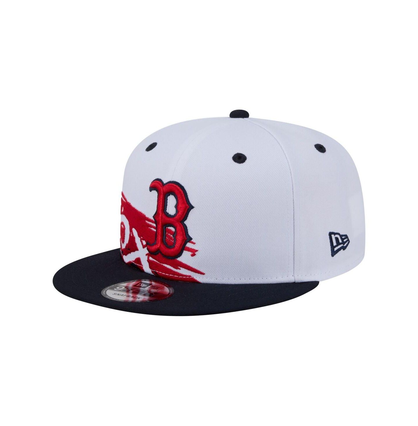 Мужская кепка New Era White/Navy Boston Red Sox 9FIFTY Snapback Hat — фото 3