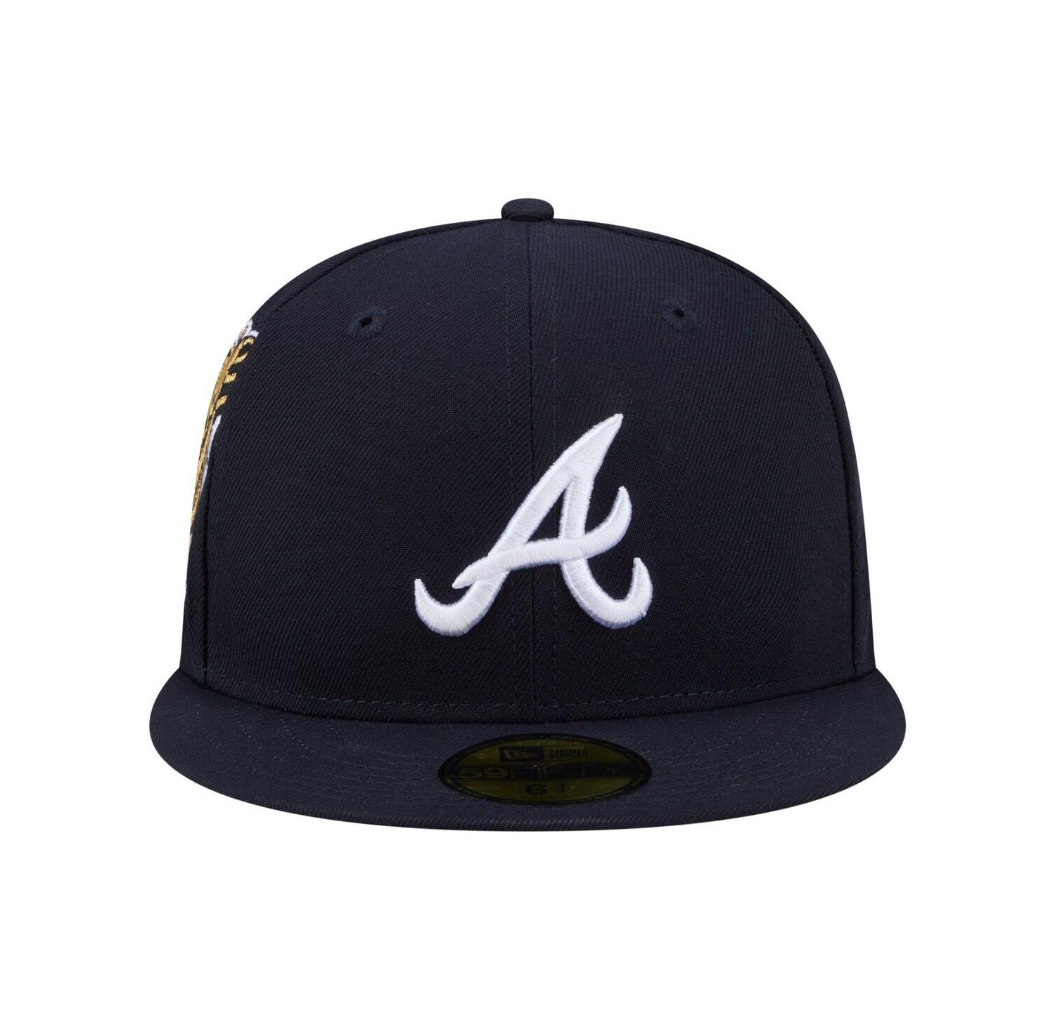 Men's Navy Atlanta Braves Hidden Hit 59FIFTY Fitted Hat