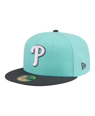 Men's Turquoise/Charcoal Philadelphia Phillies Two-Tone Color Pack 59FIFTY Fitted Hat