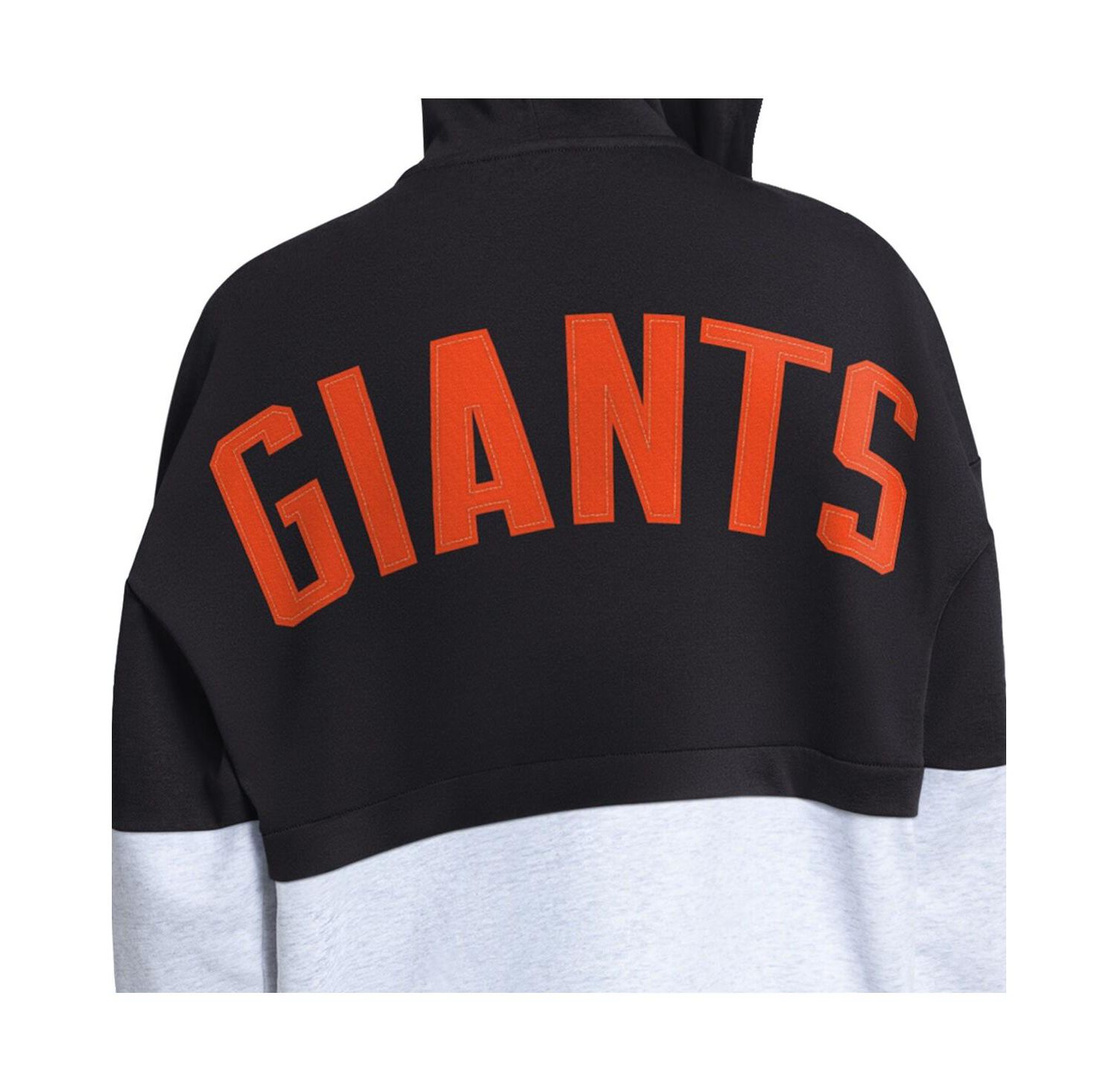 Women's Black/Heather Gray San Francisco Giants Wishbone Full-Zip Hoodie