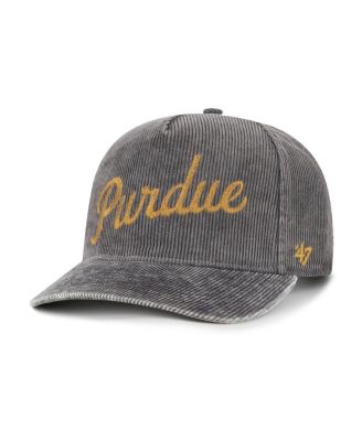 Men's Gray Purdue Boilermakers Reclaim Snow Wash Corduroy Hitch Adjustable Hat