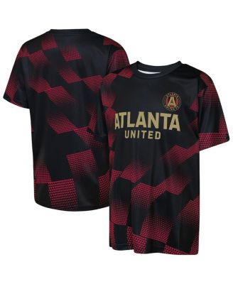 Big Boys and Girls Black Atlanta United FC Sheer Thrill T-Shirt