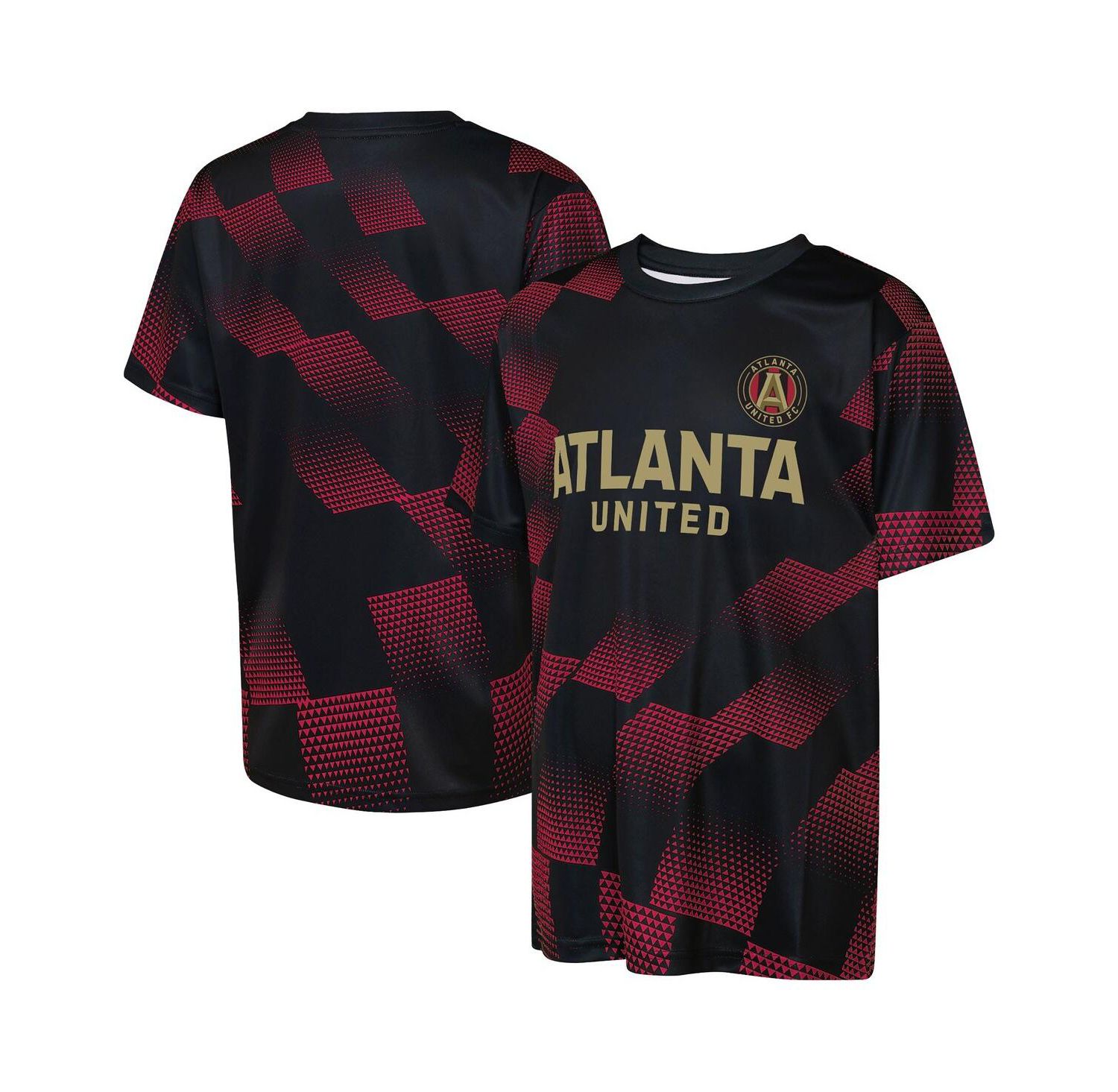 Big Boys and Girls Black Atlanta United FC Sheer Thrill T-Shirt