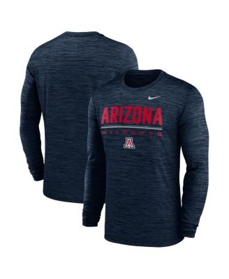 Men's Navy Arizona Wildcats Sideline Velocity Dri-FIT Long Sleeve T-Shirt