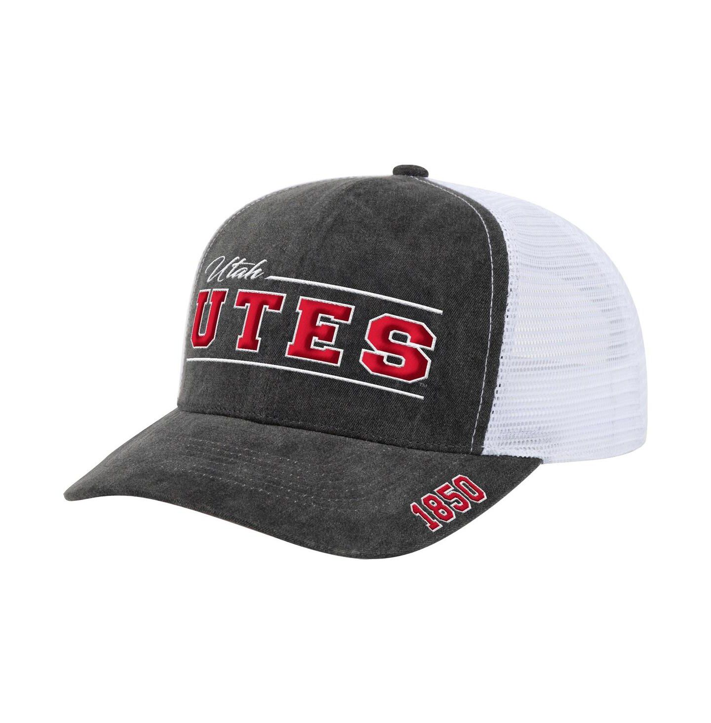Кепка Colosseum Gray Utah Utes Billy 2400 Adjustable Trucker Hat — фото 1