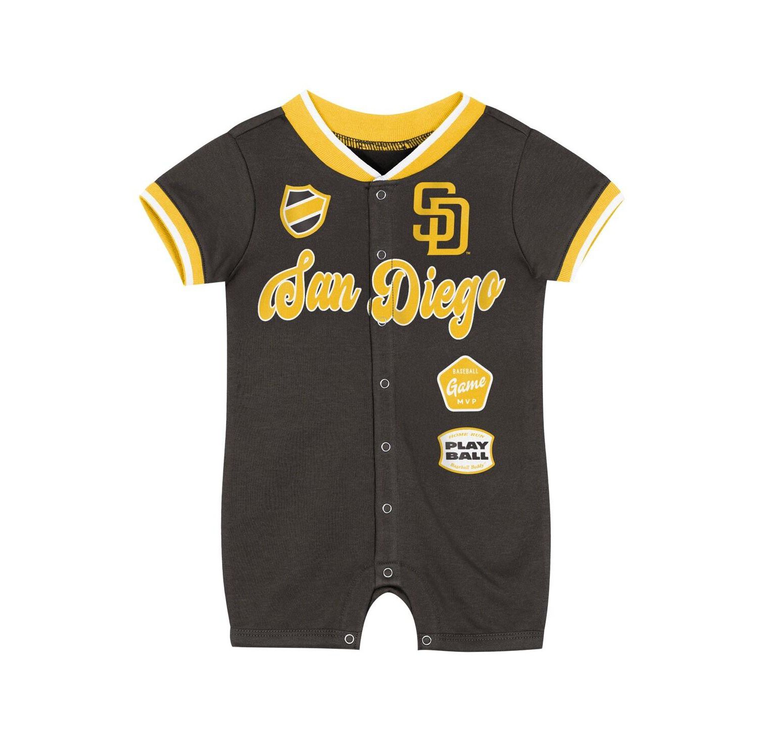 Baby Boys and Girls Brown San Diego Padres Pinch Coverall