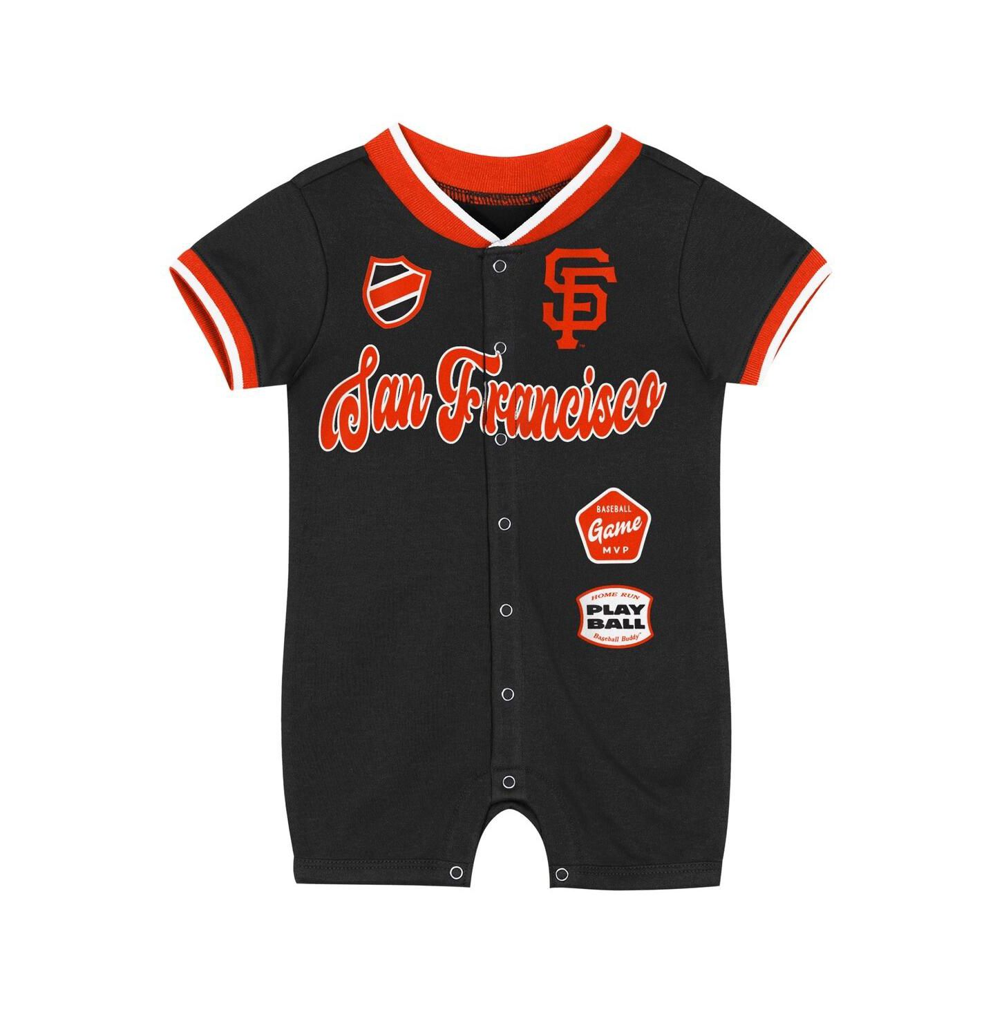 Комбинезон Outerstuff Black San Francisco Giants Pinch Coverall для малышей — фото 2