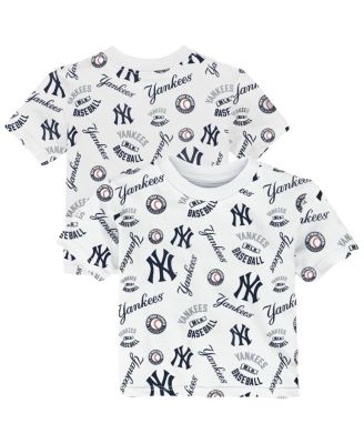 Toddler White New York Yankees Run Down T-Shirt