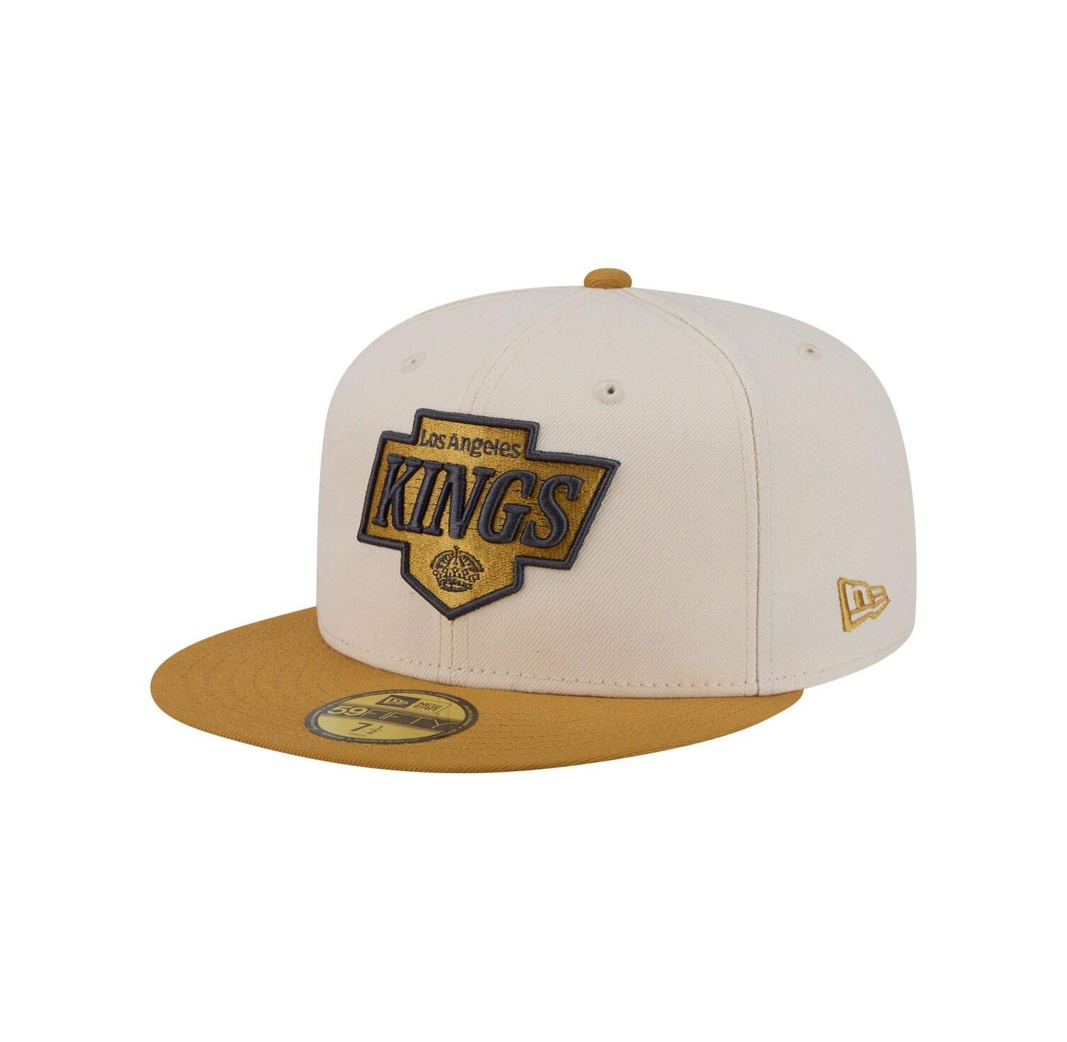 Men's Cream/Tan Los Angeles Kings Colorpack Two-Tone 59FIFTY Fitted Hat