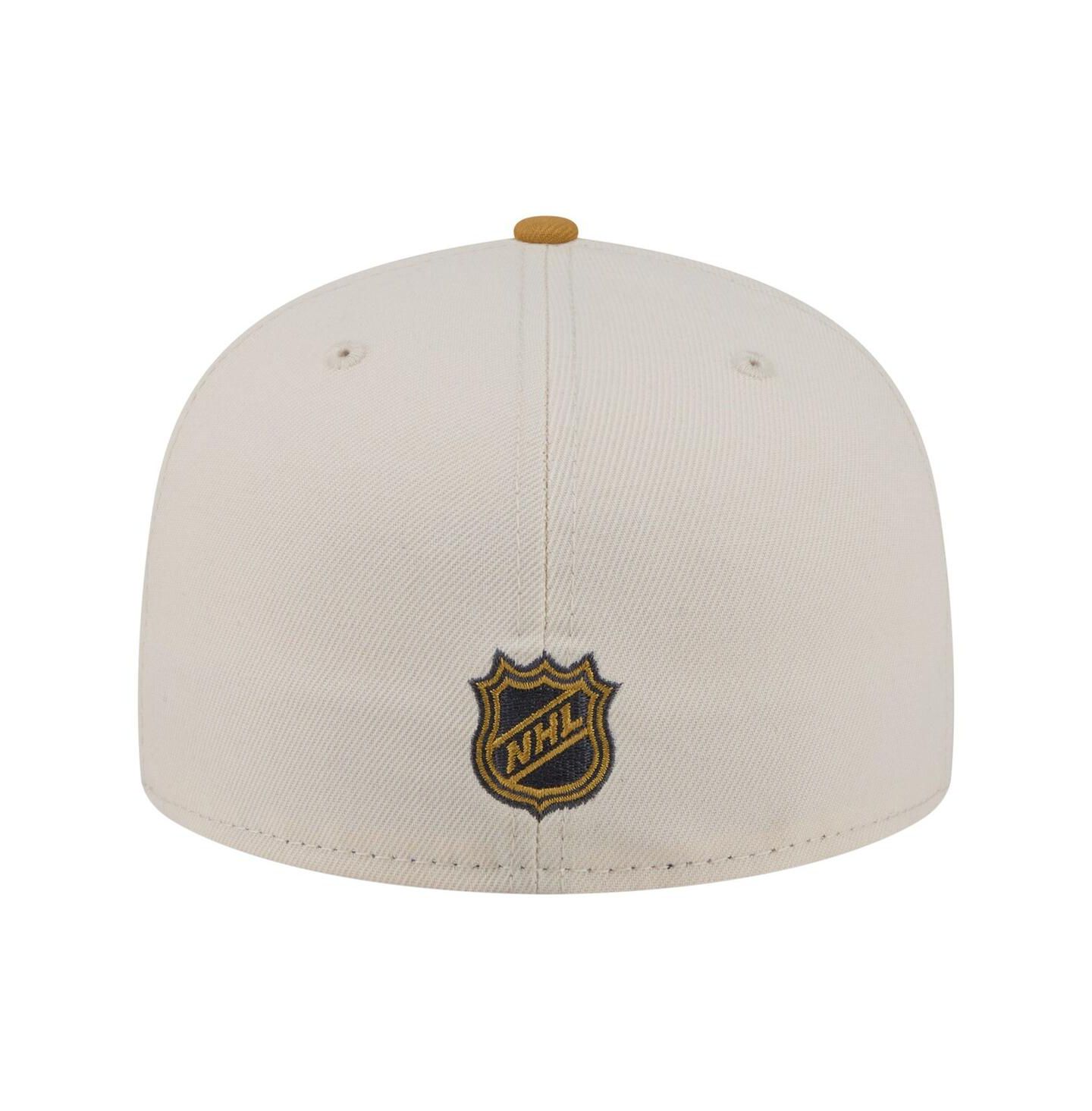 Мужская кепка New Era Cream/Tan Colorado Avalanche Colorpack Two-Tone 59FIFTY Fitted Hat — фото 4