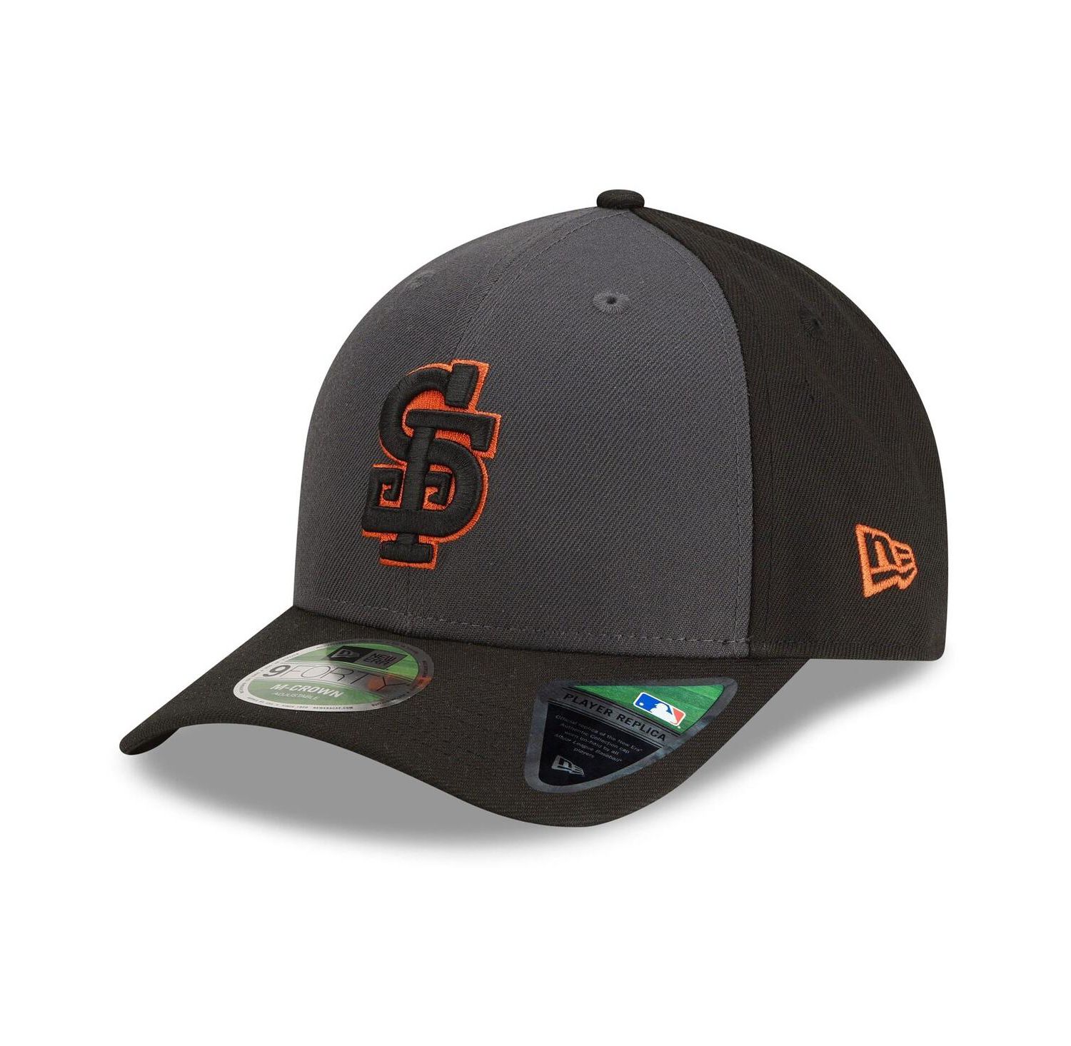 Men's Gray/Black San Francisco Giants Player Replica Alternate 9FORTY M-Crown Adjustable Hat
