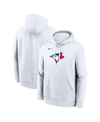 Men's White Toronto Blue Jays Logo Club Hoodie