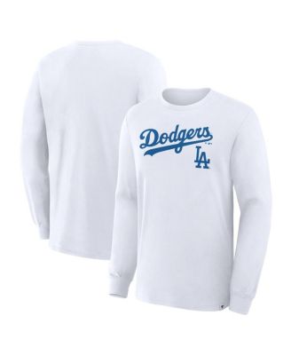Men's White Los Angeles Dodgers Lock-Up Legacy Long Sleeve T-Shirt