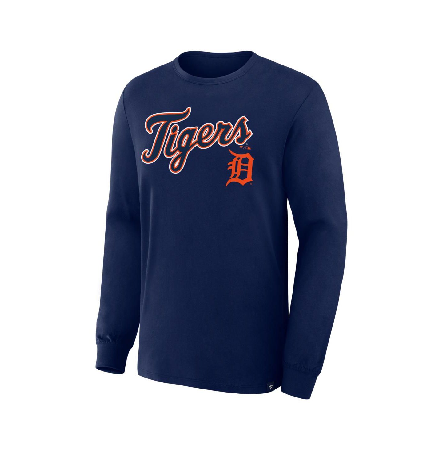 Мужская футболка Fanatics Navy Detroit Tigers Lock-Up Legacy Long Sleeve — фото 2