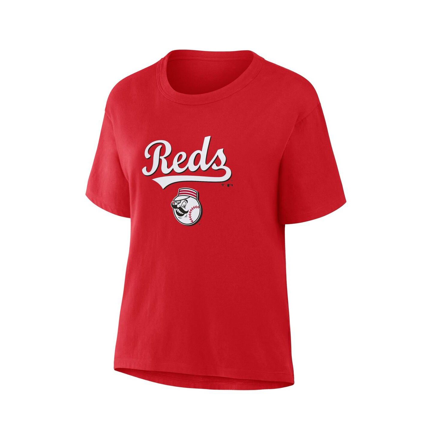 Женская футболка Fanatics Red Cincinnati Reds Lockup Legacy — фото 2