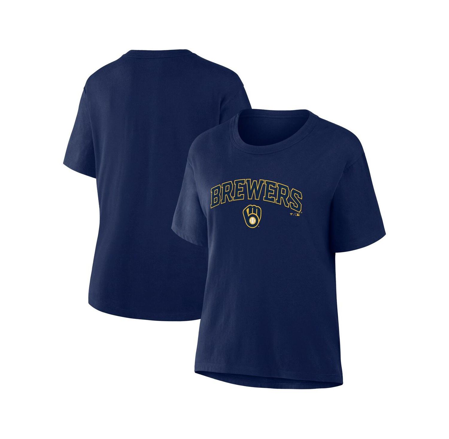 Women's Navy Milwaukee Brewers Lockup Legacy T-Shirt