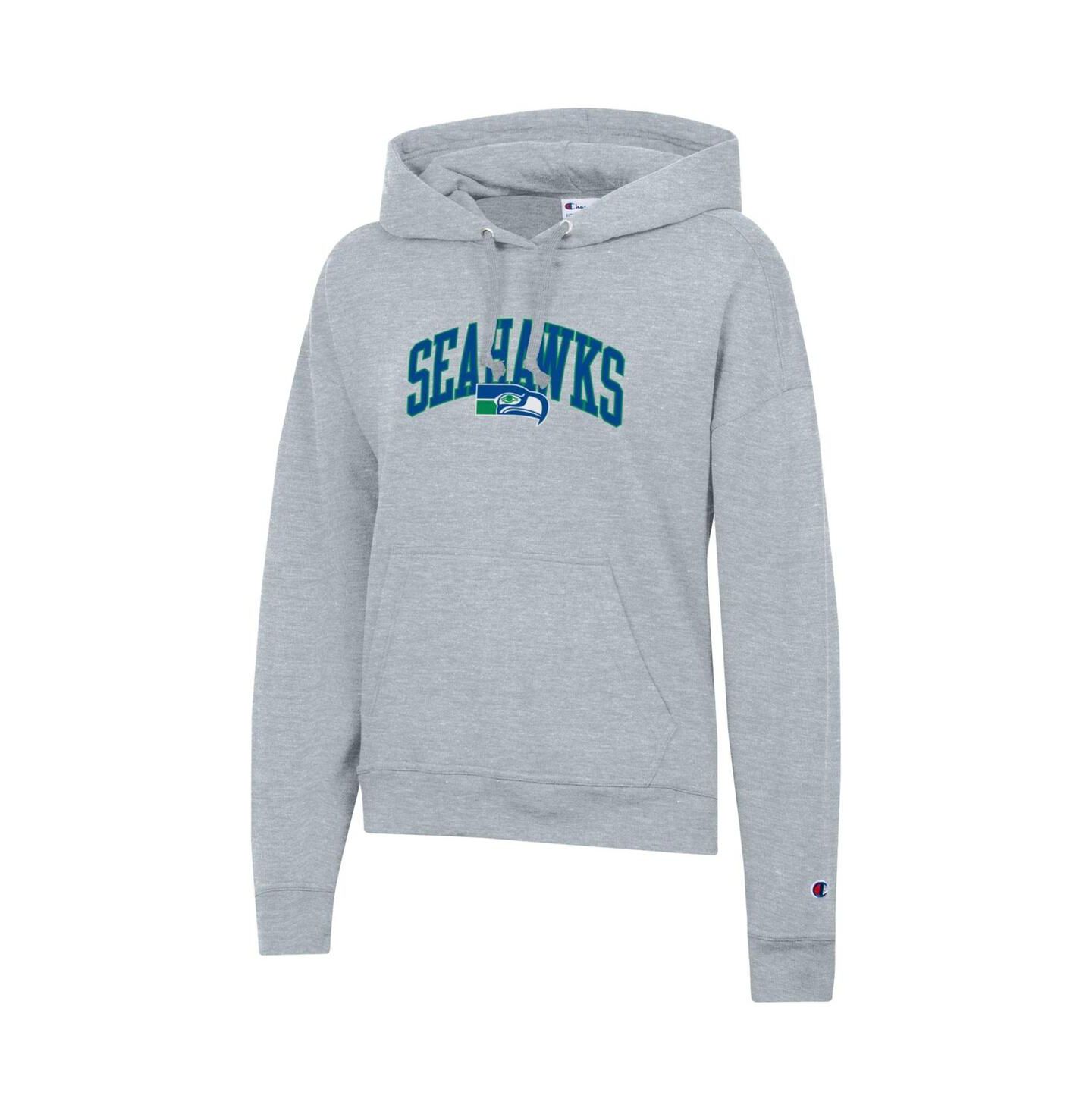 Женское худи Champion Heather Gray Seattle Seahawks Powerblend — фото 2