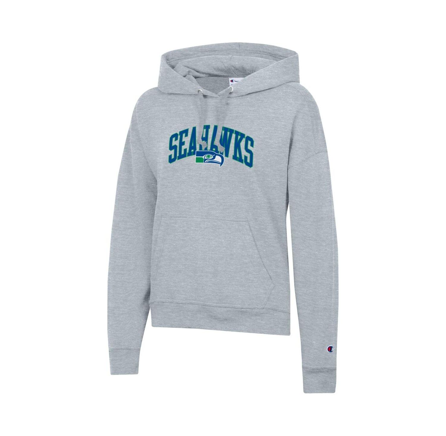 Women's Heather Gray Seattle Seahawks Powerblend Hoodie