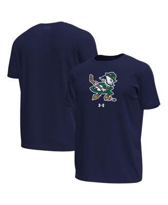 Men's Navy Notre Dame Fighting Irish Hockey Leprechaun Tech Stretch T-Shirt
