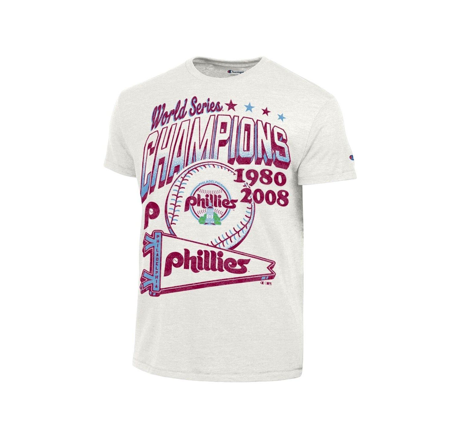 Men's White Philadelphia Phillies Winning Tradition Cooperstown Tri-Blend T-Shirt