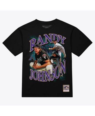 Men's Randy Johnson Black Arizona Diamondbacks Legendary Collage Player T-Shirt