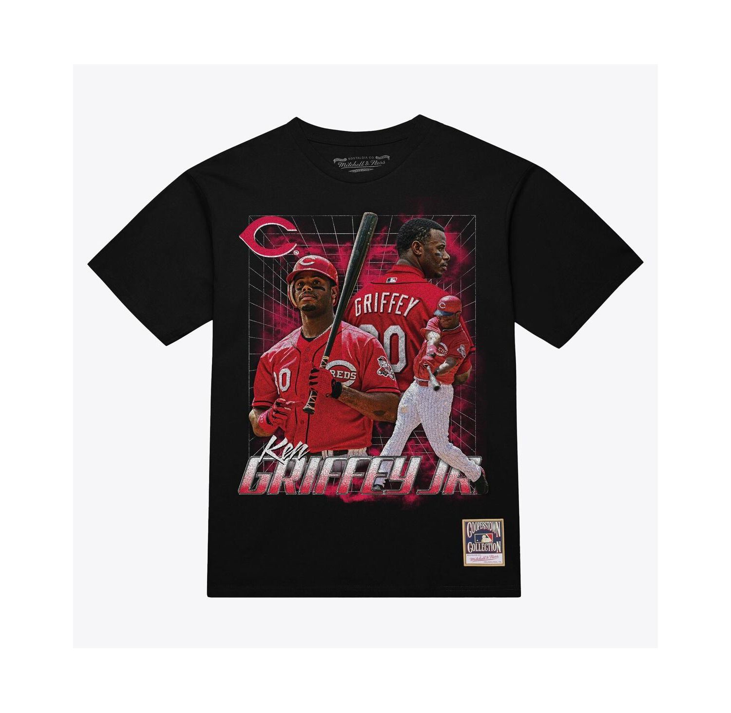 Men's Ken Griffey Jr. Black Cincinnati Reds Legendary Collage Player T-Shirt
