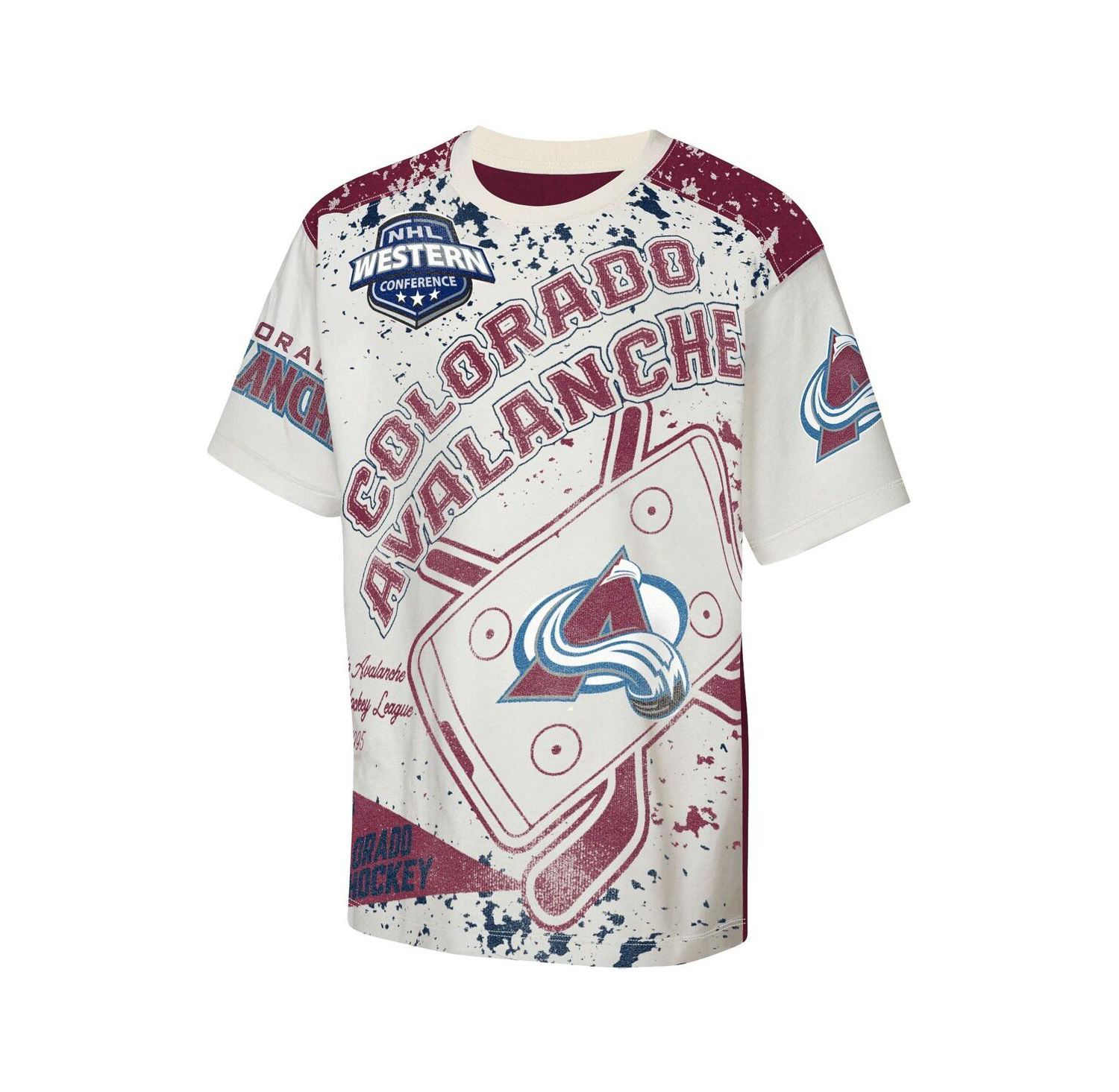 Big Boys and Girls Cream Colorado Avalanche Top Player T-Shirt