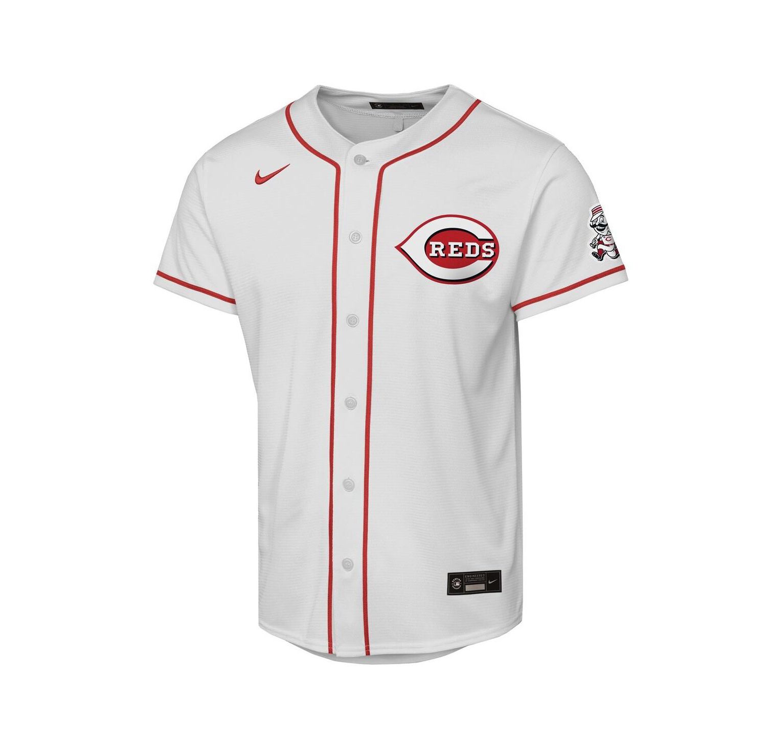 Big Boys and Girls White Cincinnati Reds Home Stadium Jersey