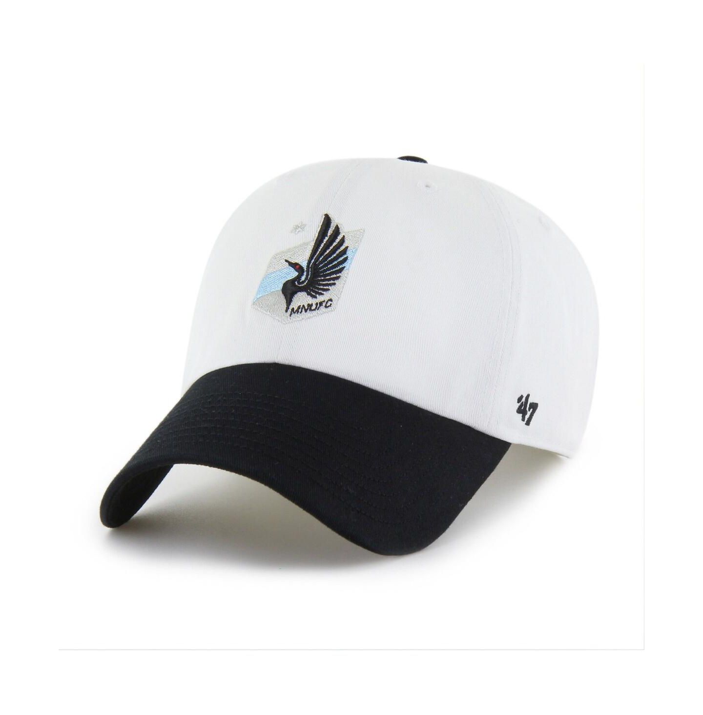 Мужская кепка '47 Brand White Minnesota United FC Two-Tone Clean Up Adjustable Hat — фото 1