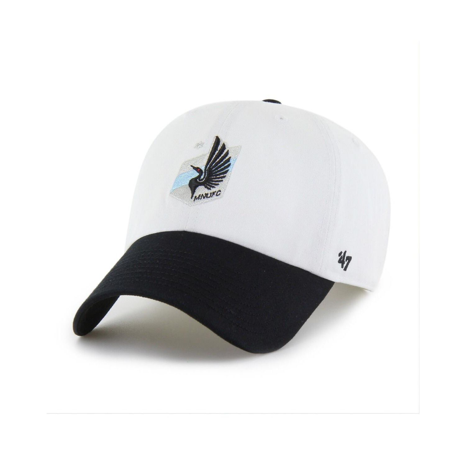 Men's White Minnesota United FC Two-Tone Clean Up Adjustable Hat