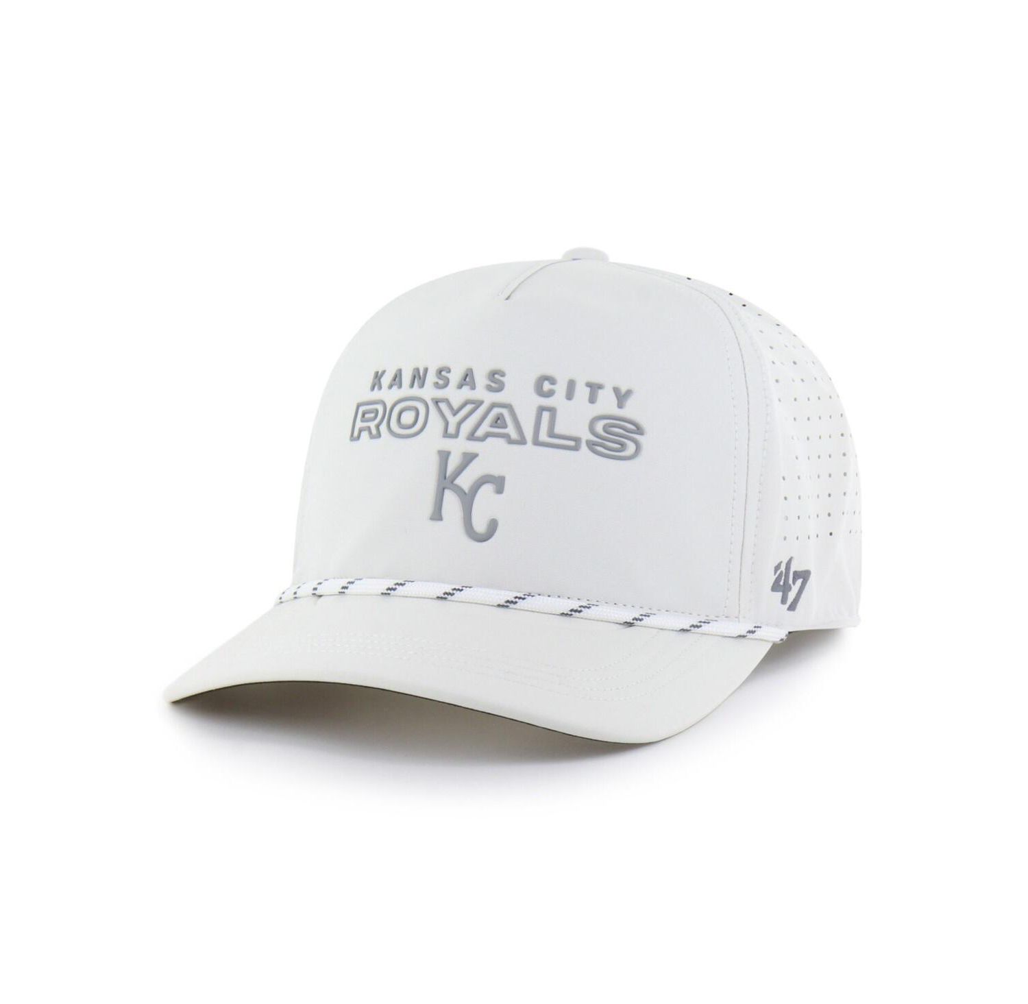 Men's White Kansas City Royals Forward Vault Hitch Adjustable Hat