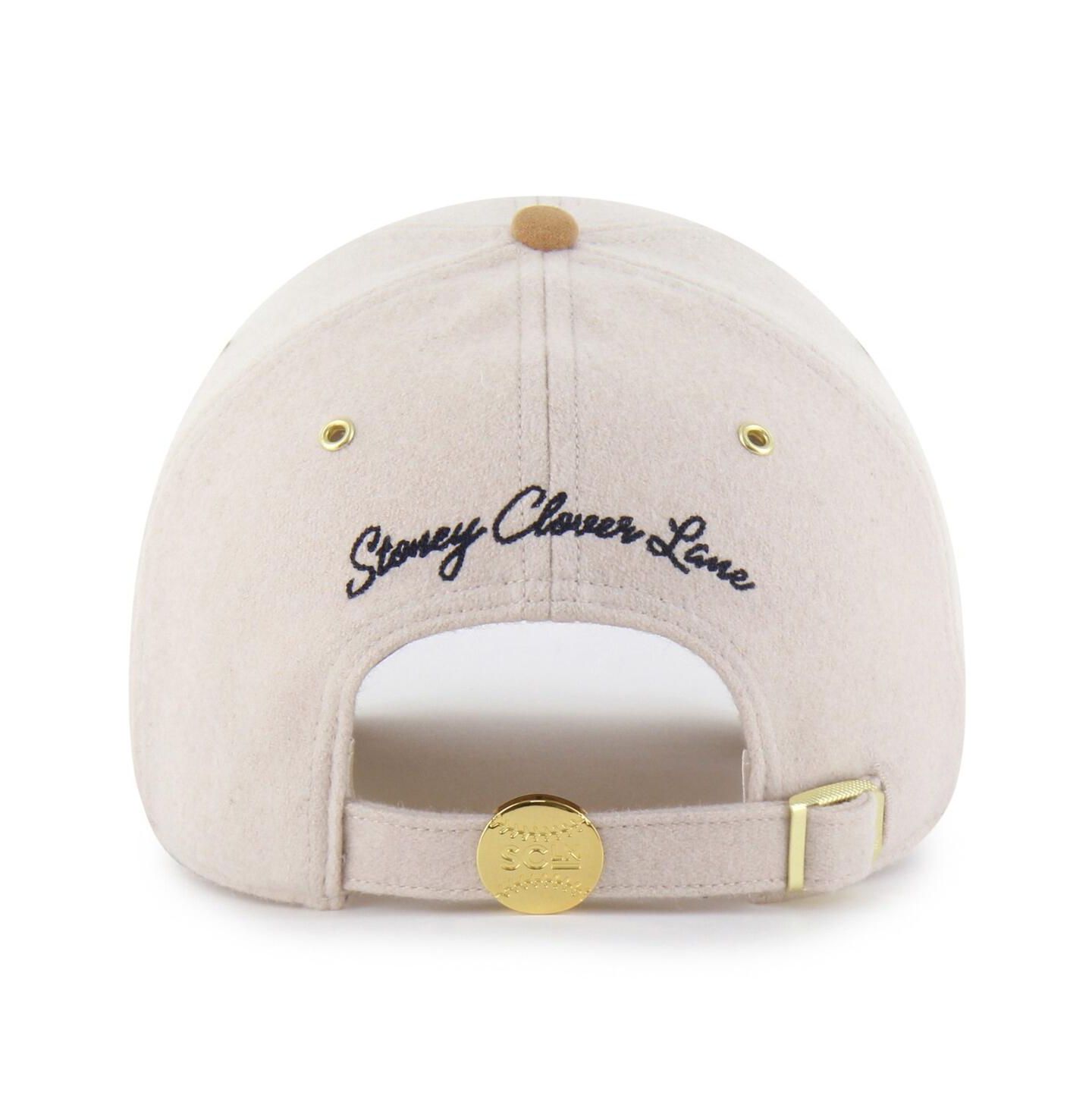 Мужская кепка '47 Brand Stoney Clover Lane X Natural/Tan New York Yankees Script Charm Clean Up Adjustable Hat — фото 3