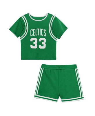 Toddler Larry Bird Kelly Green Boston Celtics Play by Place T-Shirt & Shorts Set