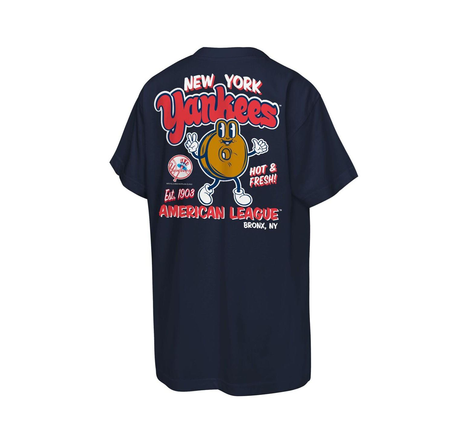 Big Boys and Girls Navy New York Yankees Cooperstown Concession T-Shirt