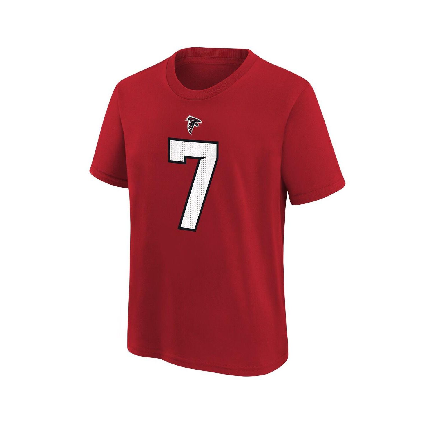 Big Boys and Girls Bijan Robinson Red Atlanta Falcons Name & Number T-Shirt