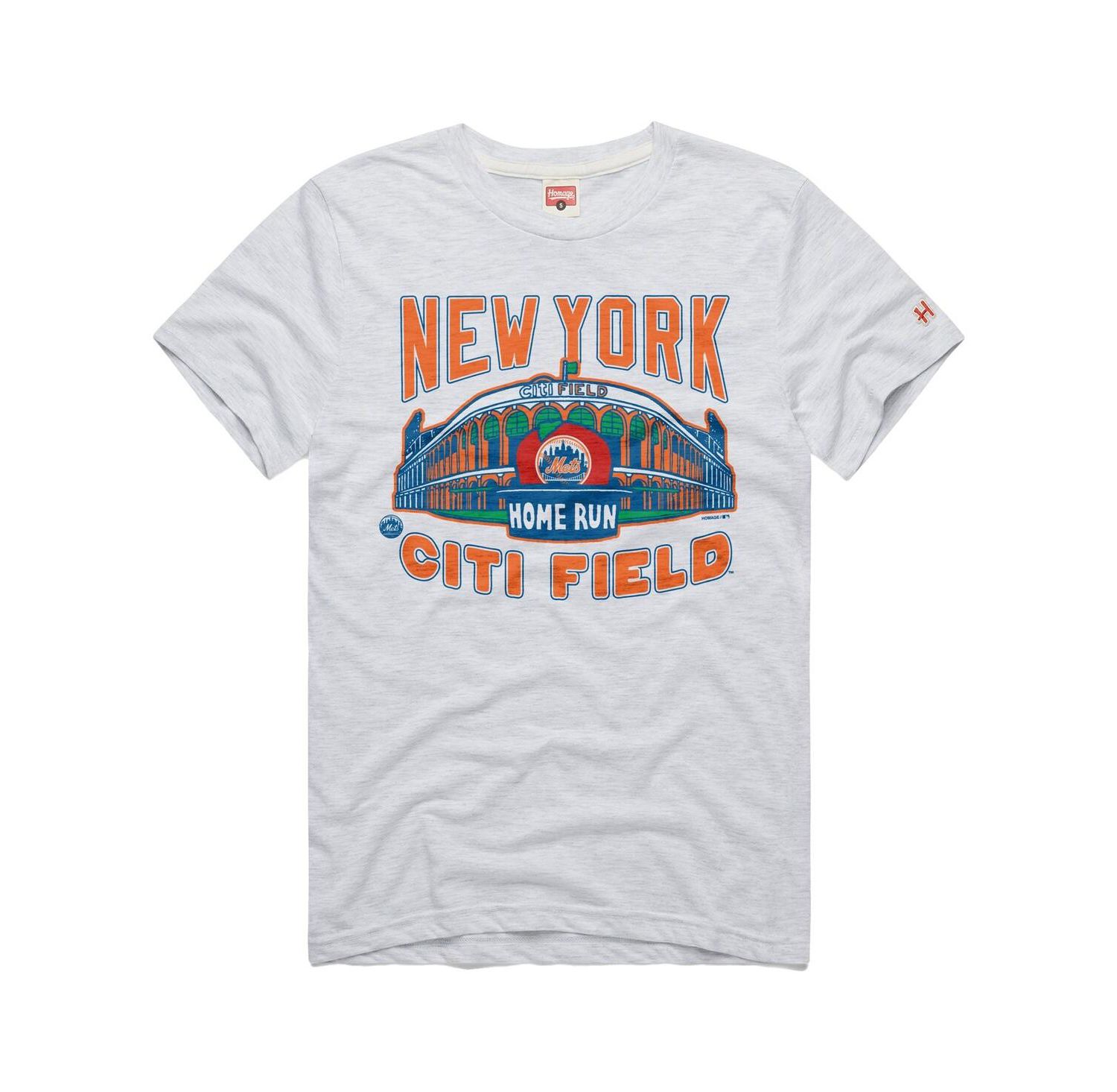 Men's Ash New York Mets Tri-Blend Hyperlocal T-Shirt