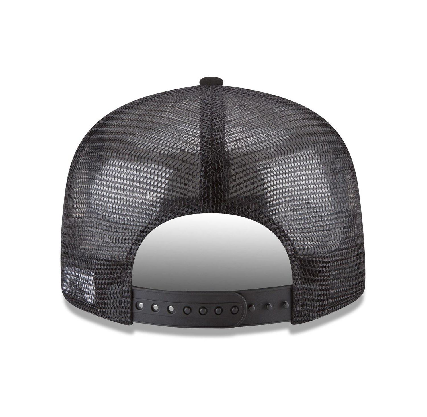 Men's Black Golden State Warriors Core Logo Meshback 9FIFTY Snapback Hat