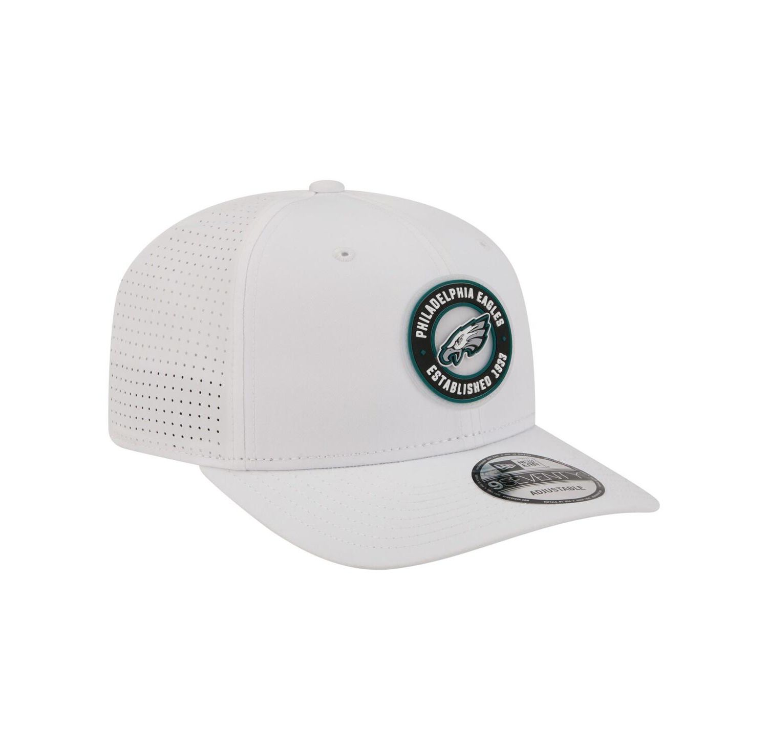Men's White Philadelphia Eagles COOLERA 9SEVENTY Adjustable Hat