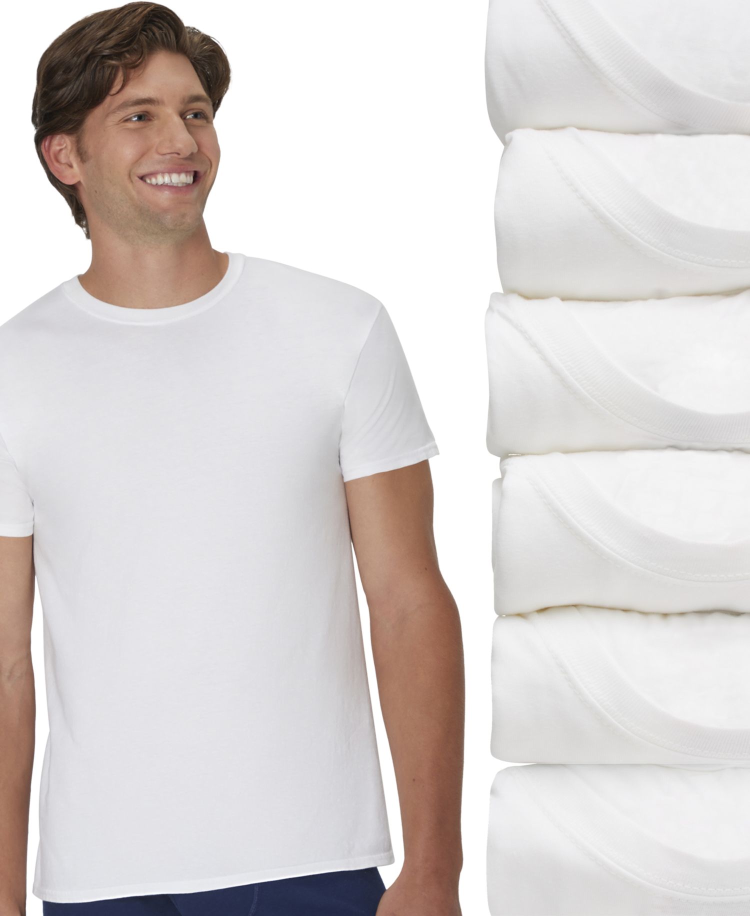 Men's Ultimate Crewneck Undershirts, 6-Pack
