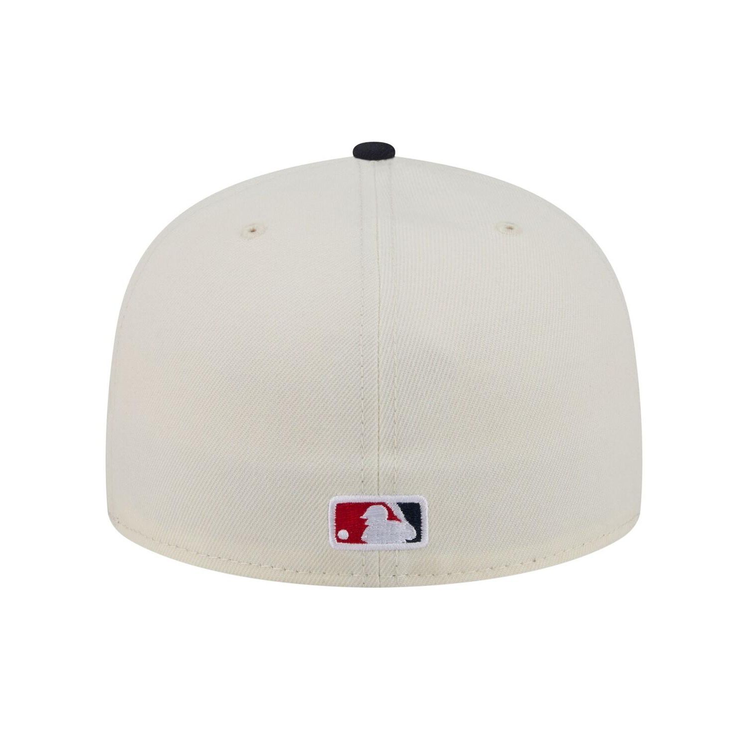 Men's Cream/Navy Los Angeles Angels Bullpen Cart 59FIFTY Fitted Hat
