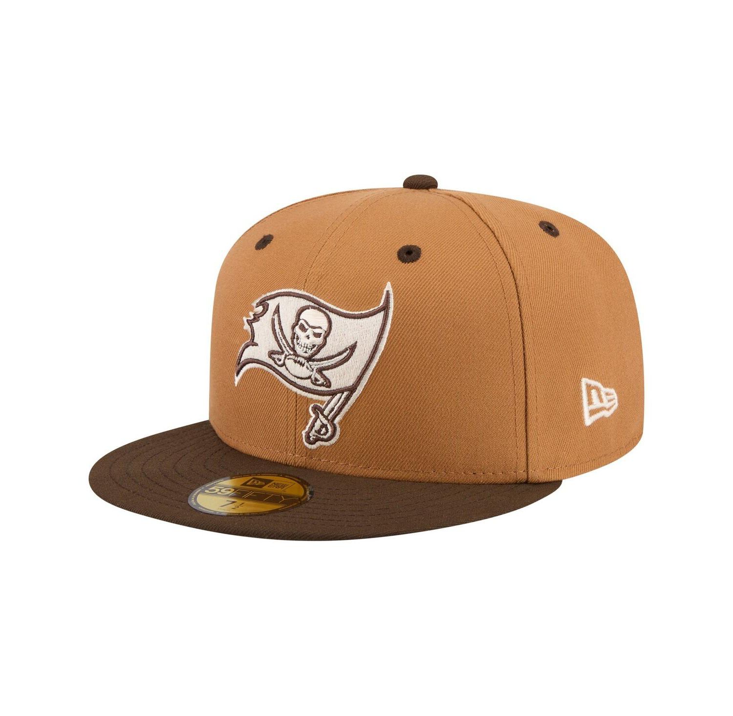 Men's Light Brown/Dark Brown Tampa Bay Buccaneers Two-Tone Walnut 59FIFTY Fitted Hat