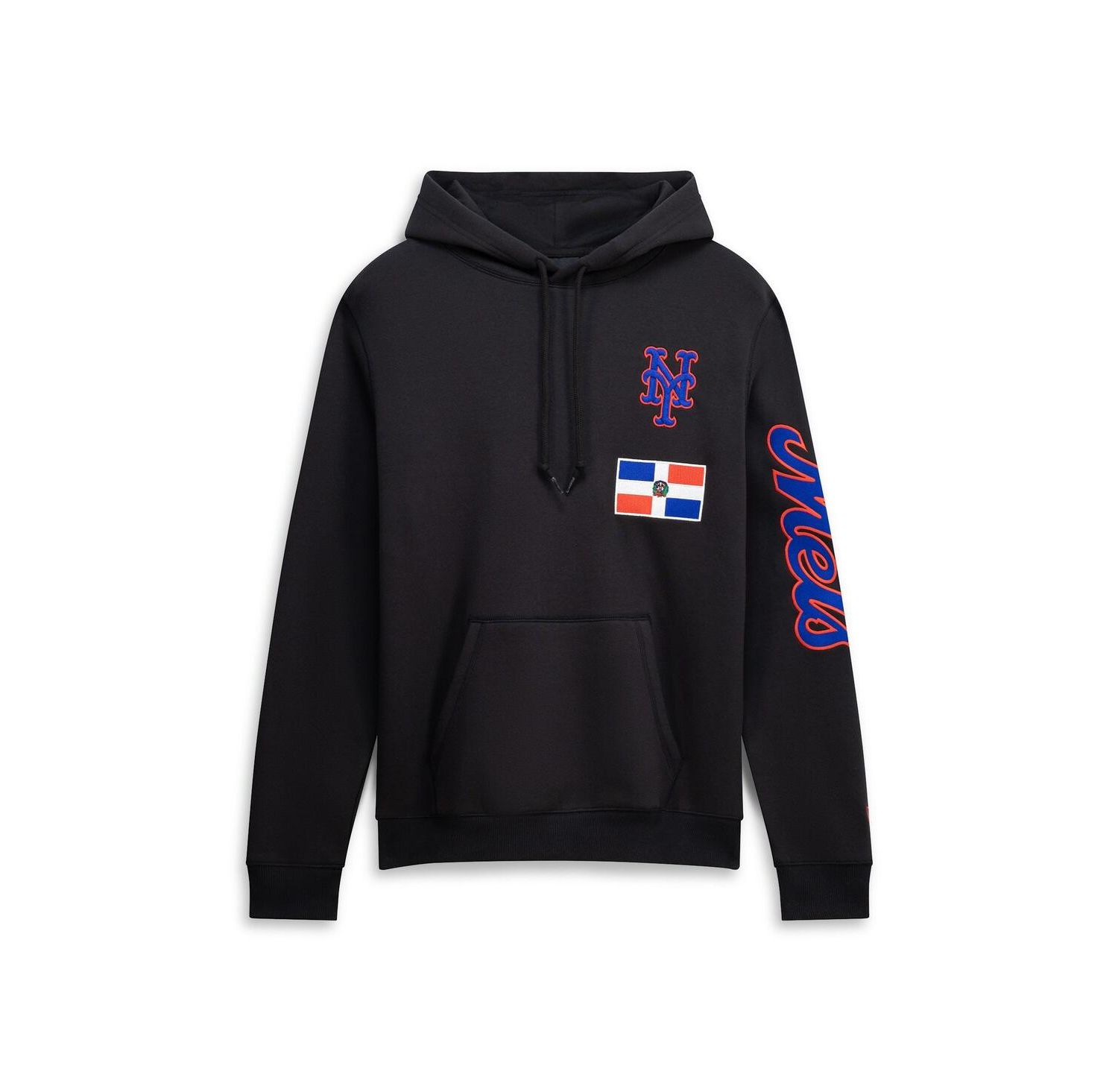 Men's Black New York Mets Dominican Republic Country Flag Hoodie