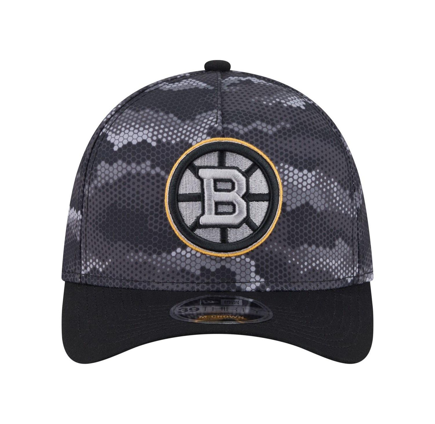 Men's Black Boston Bruins Zero Dark 39THIRTY Flex Hat