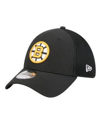 Men's Black Boston Bruins Logo 39THIRTY Flex Hat