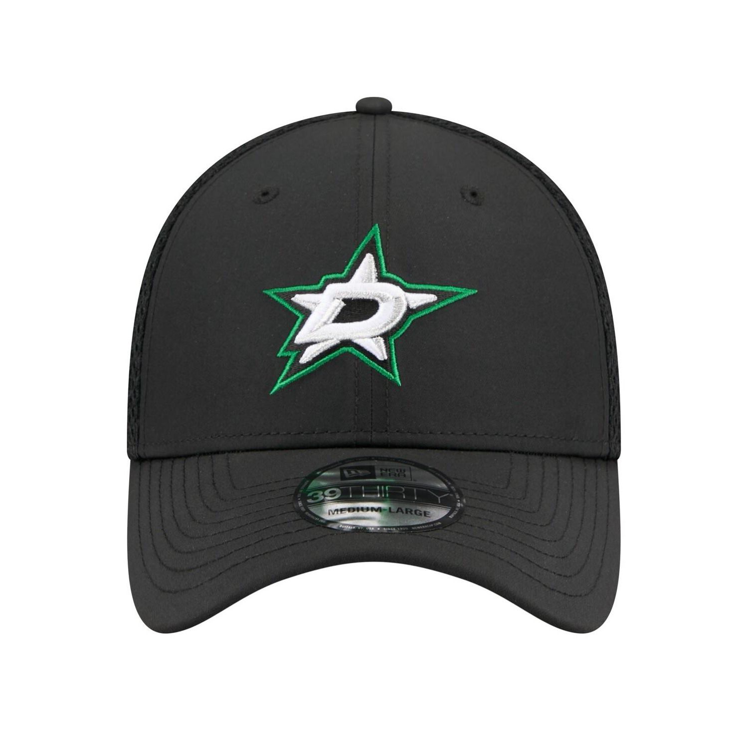 Men's Black Dallas Stars Logo 39THIRTY Flex Hat