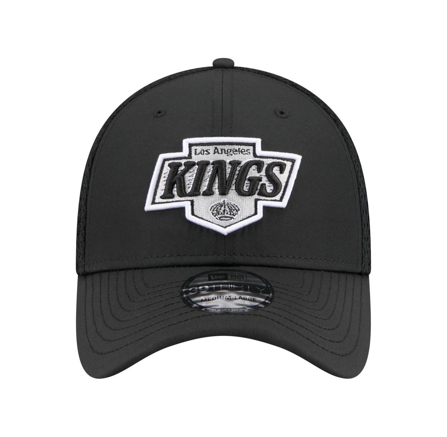 Men's Black Los Angeles Kings Logo 39THIRTY Flex Hat