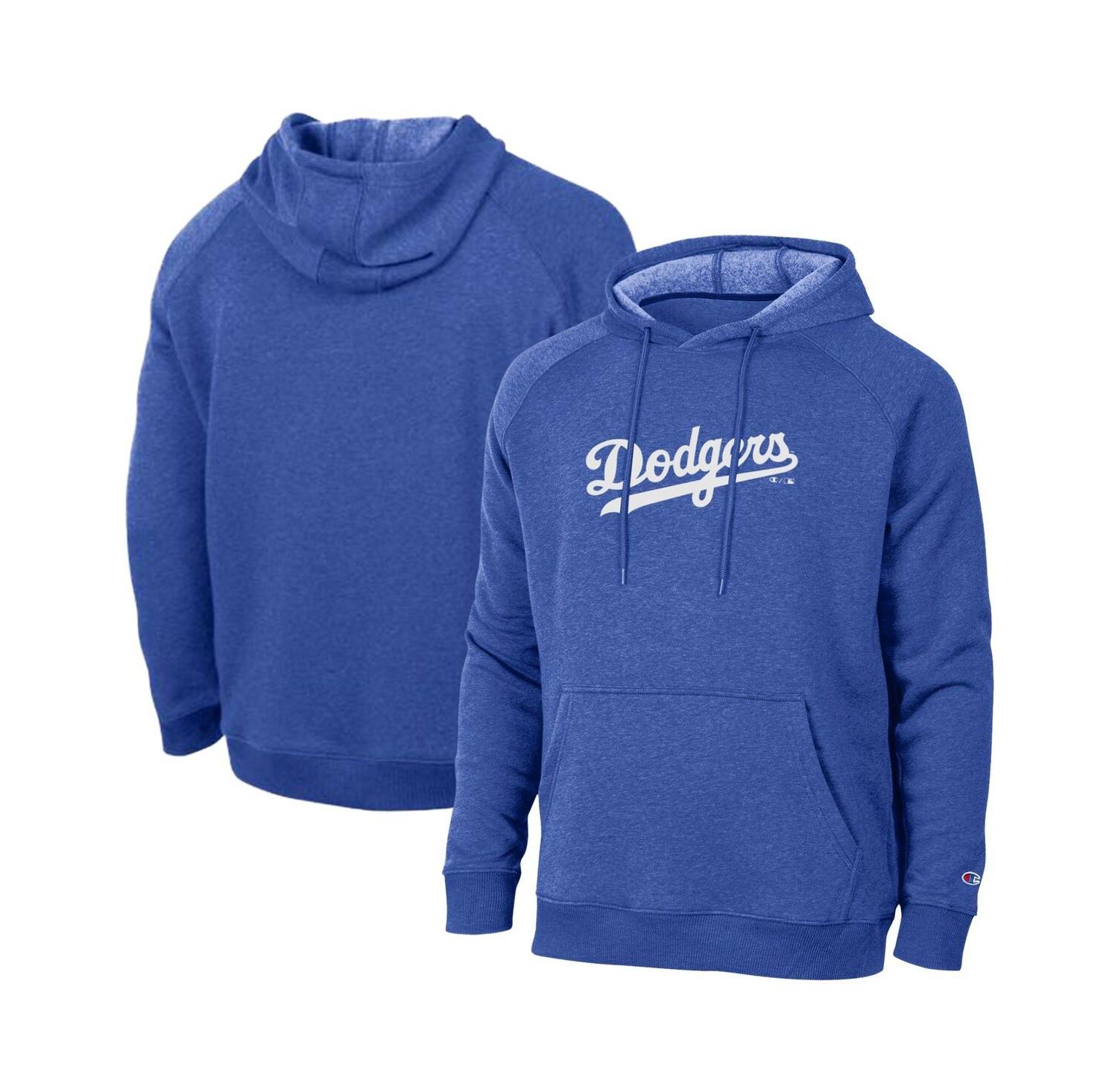 Men's Royal Los Angeles Dodgers Triumph Tri-Blend Raglan Hoodie